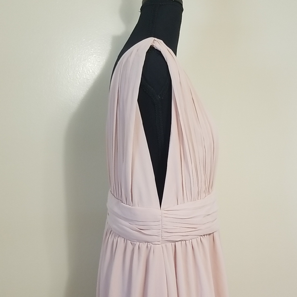 NWT Lulus Heavenly Hues Blush Pink Maxi Dress Elegant Formal Special Occasion XL - Picture 5 of 14